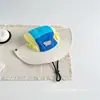 Sombrero de Protección Solar Infantil con Bloques de Color, Estilo Primavera y Verano, Sombrero de Pescador para Exteriores para Niños y Niñas, Sombrero de Cubo Delgado a Prueba de Viento