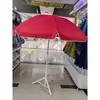 Paraguas promocional de sol para exteriores con impresión de logotipo, paraguas de sol con protección UV, paraguas grande redondo, paraguas para puesto de mercado, paraguas de comercio exterior