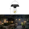 Pequena luminária de pendurar movida a energia solar, luminária de jardim externa, luz noturna para pendurar em árvores, luz decorativa para ambiente de varanda, pequena luminária para quintal, jardim, acampamento