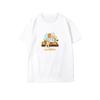 Camiseta de manga curta para cosplay diário de ferro, alto quatro, alto quatro, faculdade, júnior, som, garra solitária, moagem, cauda preta