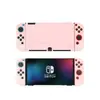 Funda Dura Protectora con Acabado Mate Tipo Piel para Switch Transfronterizo Rosa Funda Amigable con la Piel para Switch Funda con Spray de Aceite para Oled Funda Mate de Aceite