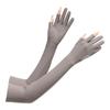 Mangas de Hielo con Protección Solar para Hombres y Mujeres, Guantes de Hielo de Seda de Hielo de Verano para Pesca para Llevar, Mangas de Hielo Finas Extendidas Anti-UV de Dos Dedos para Ciclismo