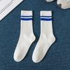 Meias masculinas de alto penteado respirável espessado fundo de toalha meias esportivas masculinas casuais simples antiderrapantes meias de basquete com absorção de choque