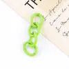 Cadena de Extensión Lacada de Color Caramelo Cadena de Cuatro Secciones Accesorios para Joyería Hecha a Mano DIY Cadena de Cola de Hierro para Llavero Material al por Mayor