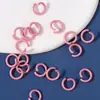 Variedad de metal de color opcional pintura abierta cierre de langosta anillo llavero colgante hecho a mano accesorios de joyería DIY