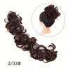 Acessórios de Peruca Transfronteiriços Europeus e Americanos Scrunchie Bagunçado Coque Bagunçado Elástico de Cabelo Lagarta Acessório de Cabelo Rabo de Cabelo