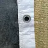 Malla a Prueba de Polvo Beige al por Mayor para Verdeamiento de Obra, Prevención de Arena y Supresión de Polvo, Malla Cubresuelo a Medida con Impresión de Logo