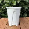 Vaso Qingshan Transparente com Controle de Raiz Respirável Vaso para Flor Phalaenopsis Rosa Vaso para Plantio de Pothos Vaso de Galão Branco Atacado