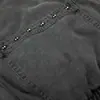 Zuoshan Diao Ropa de Trabajo Cuello Alto Chaqueta de Algodón Ropa de Abrigo para Hombre Invierno Engrosada Cálida Punk Diseño de Remaches Bolsillos Ropa de Algodón