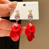Pendientes de Botón de Perla de Concha Cuadrada de Circonita Cúbica Aguja de Plata Estilo Hong Kong Retro Versátiles Joyería para Orejas de Lujo Ligero Sensación de Alta Gama para Mujeres