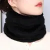 Bufanda de Cuello Gruesa de Color Sólido Versátil para Otoño e Invierno, Bufanda de Cuello de Felpa Cálida a Prueba de Viento para Exteriores, Unisex, Stock Listo, Venta al por Mayor