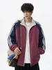 Chaqueta Reversible ACU para Hombre con Rayas de Color Contrastante y Cuello Alto para Hombre, Nueva Marca de Tendencia Estilo Americano Talla Grande Otoño/Invierno 2026 Abrigo