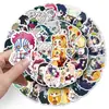 50 Adesivos Demon Slayer Versão Q Anime Mangá Japonês Criativo Guka Decoração de Caderno Copo d'Água Celular Computador