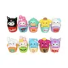 Set Familiar Sanrio Lindo Puesto Callejero Artículos Pequeños Celebridad de Internet Lindo Bricolaje Accesorios de Resina Decoraciones para Coche Ins