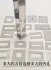 Armário de Exposição com Prateleira de Aço Inoxidável Placa de Base Quadrada com Flange de 4 Furos, Placa de Fixação de Corrimão de Coluna, Base de Placa de Suporte