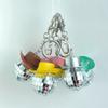 Chaveiro de argola com pingente de espelho de bola de cowboy transfronteiriço, pingente de carro DISCO DISCO, decoração