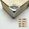 25x 25mm herrajes caja de esquina de hierro inoxidable accesorios de caja caja de esquina para cosméticos manualidades caja de aluminio código de esquina