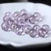 7A Amatista Natural Boliviana Cuentas Sueltas Espejo del Cielo Morado Claro Espejo Cuentas Redondas Sueltas Accesorios DIY