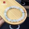 Pulsera de Jade Xinjiang Tianshan Verde Pulsera de Cuentas Antiguas Color Verde Natural Jade Flor Flotante Anillo Individual Pulsera para Mujer