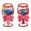 Bata de Mañana de Boda Atrezzo Fotográfico Dama de Honor Mejor Amiga Cartel de Mano Peluche Creativo Copa de Vino Feliz Cartel de Mano de Seguimiento