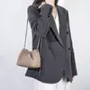 Bolso de Mujer Nuevo de Gama Alta Plegado Nubes Bolso de Axila Piel Genuina Cadena de Bolas Doradas Capa Superior Piel de Vaca Bolso de Hombro Cruzado