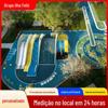 Cadeira giratória giratória escalando furo de perfuração de aço inoxidável slide design equipamento de diversões personalizado fabricante de instalações de parque de diversões comunitário