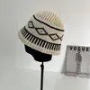 Sombrero de Pescador de Lana Mezclada Jacquard Acolchado Tejido Estilo Coreano de Moda para Otoño e Invierno Casual Versátil Cálido para Hombres y Mujeres