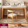 Estantería de Escritorio Mesa Integrada Habitación de Niñas Mesa de Computadora para el Hogar con Cajones Patas de Madera Maciza Pared Mesa de Estudio para Estudiantes
