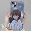 Capa de celular animada Ash original Apple 16/15/14/13promax 12/11 macia xr/xs transparente 8plus pacote completo