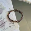 Joyería de Cerámica Jingdezhen Pulsera de Cuentas con Esmalte de Flor Estilo Étnico Casual Pulsera de Estudiante Venta al por Mayor Regalo del Festival del Bote del Dragón