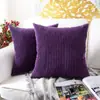 Funda de Almohada de Pana al por Mayor Transfronteriza Funda para Cojín de Sofá Lujo Ligero Tacto de Gama Alta Cojín para Cabecera Cojín para Respaldo Sin Relleno