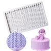 Suéter de textura tejida textura molde de silicona fondant DIY para hornear chocolate pastel herramienta de encaje decorativo