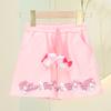 Nuevos Shorts de Algodón para Bebés Niñas Verano Pantalones Casuales Sueltos Todo-partido Ropa Exterior Pantalones de Playa Pantalones de Cinco Puntos