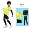 Conjunto de Ropa de Fútbol para Niños Estampado Conjunto de Jersey para Niños Camiseta de Manga Corta de Baloncesto para Niñas Ropa de Equipo de Competición para Entrenamiento Transpirable Balón