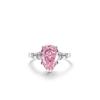 Anel feminino de prata esterlina S925, série rosa, anel com diamante de alto carbono e zircônia, explosões transfronteiriças europeias e americanas, anel com corte de flor de gelo