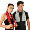 Toalha de fleece dupla face de microfibra ultrafina de secagem rápida para ciclismo ao ar livre, esportes e academia, projetada para absorver o suor