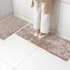 Tapete de Chão Resistente a Manchas de Chenille de Seda Brilhante para Cozinha Tapete de Porta para Banheiro Tapete de Pé de Secagem Rápida Tapete Antiderrapante para Entrada de Banheiro
