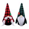 Hong Kong Love Retribuye a Clientes Nuevos y Antiguos Gorro de Punto a Cuadros Navideños Europeos y Americanos Adornos de Muñeco Muñeco sin Rostro Rodolfo