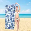 Toalla de Playa de Algodón Puro Personalizada con Diseño Impreso, Toalla de Baño Absorbente, Chal para Vacaciones en la Playa, Toalla Universal para Deportes y Natación