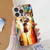 Aplicável ao iPhone 17 Pro Max Capa Protetora de Telefone Pintura Metálica Menina do Guarda-chuva 17 Cobertura Total Furos Precisos 16 Vidro