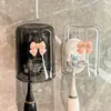 Nuevo Portacepillos de Dientes Sin Taladro Vaso para Enjuague Bucal Vaso para Cepillarse Montado en Pared del Baño Portacepillos de Dientes Eléctrico para el Hogar