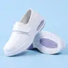 25 Zapatos de Enfermera, Zapatos de Algodón para Mujer, Forrados de Felpa, Zapatos Antiolor, No Cansan, Antideslizantes, Zapatos de Suela Blanda, Zapatos Blancos Médicos, Zapatos Casuales para Estudiantes