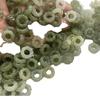 Suministro de transmisión en vivo material de Qinghai anillo de torsión de jade Hetian hebilla de anillo de torsión anillo de correr estándar de producto de jade Hetian DIY hecho a mano rosquilla de jade Hetian