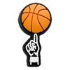 Nueva hebilla de zapato MVP de la serie de baloncesto de la NBA, zapatos de PVC de goma suave con agujeros, accesorios de decoración deportiva con flores de cocodrilo