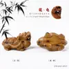 Adorno de Tortuga Dragón Tallado Hecho de Madera de Azufaifo Golpeada por el Rayo, Adecuado como Objeto para Sostener en la Mano, Decoración de Escritorio, Decoración de Oficina, Regalo, Adorno de Mascota de Té Atrae Riqueza