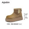 Botas de Nieve Forradas de Felpa para Mujer Augusden 2026 Nuevas Botas Cortas de Moda de Suela Gruesa para Uso en Exteriores