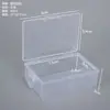 Caja de Plástico Transparente Rectangular Caja con Hebilla Caja de Almacenamiento para Accesorios de Pesca Cajas de Almacenamiento para Piezas de Ferretería Componentes Electrónicos