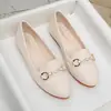 Nuevos mocasines de piel suave para mujer, colección otoño 2026, zapatos cómodos y que no cansan para madres, zapatos planos bajos de suela suave