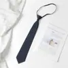 Estilo universitario estudiantes masculinos y femeninos 8cm perezoso japonés JK corbata pequeña femenina ins camisa sin cremallera corbata coreana moda