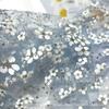 Pequeña Lentejuela Flor de Ciruelo Malla Floral Malla Americana Tela Falda Tutú para Niños Falda de Actuación Malla Bordada